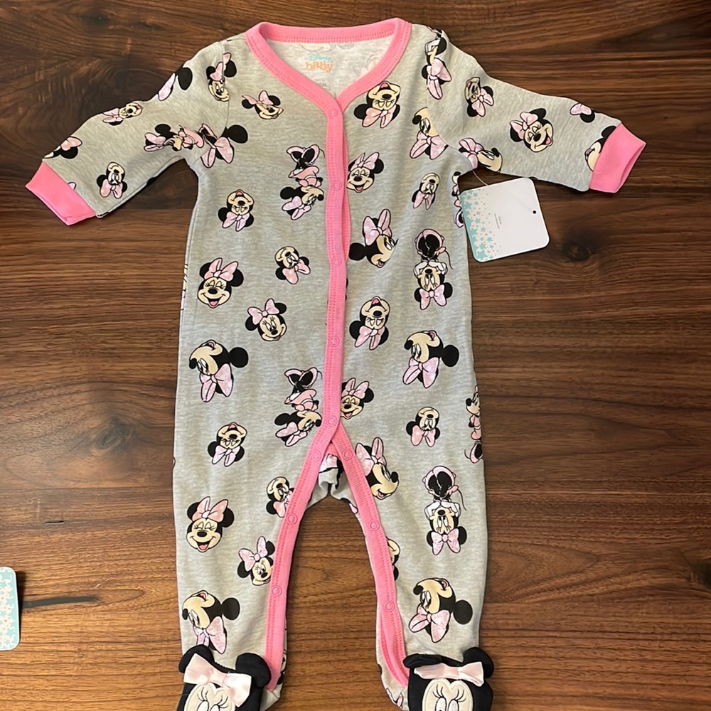 Disney Baby® Size 6-9M Minnie Mouse Footie